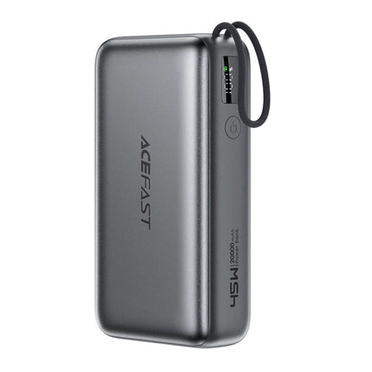 Spoljna baterija Acefast M34, 20000mAh, 45W, QC + PD, 1 x USB-A - 2 x USB-C, Siva