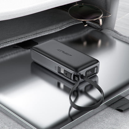 Eksterna baterija Acefast M7, 10000mAh, 30W, QC + PD, 1 x USB-A - 2 x USB-C, Crna