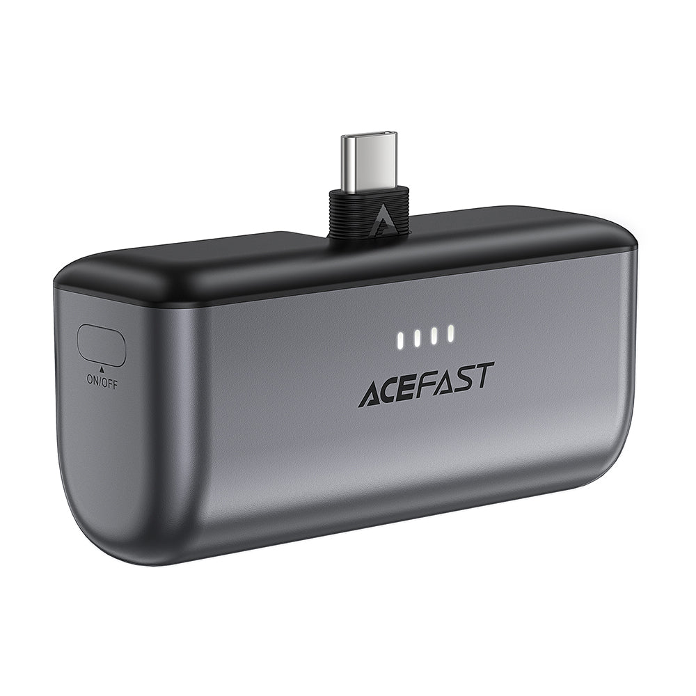 Eksterni punjač Acefast M9, 5000mAh, 20W, PD, 2 x USB-C, Crna