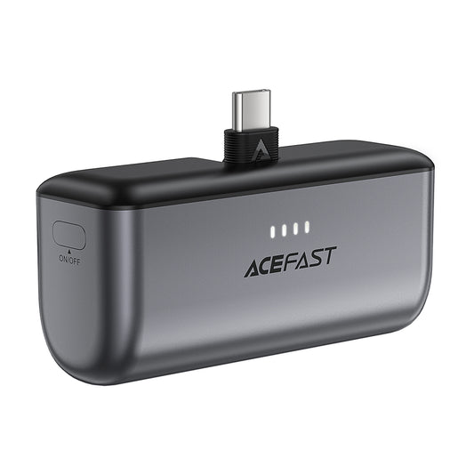 Eksterni punjač Acefast M9, 5000mAh, 20W, PD, 2 x USB-C, Crna