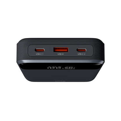 Eksterna baterija Allity. APB-200 PocketPower, 19200mAh, 130W, QC + PD, 1 x USB-A - 2 x USB-C, Siva