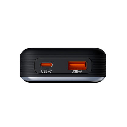 Spoljna baterija Allity. APB-200 PocketPower, 10000mAh, 33W, QC + PD, 1 x USB-A - 1 x USB-C, Siva