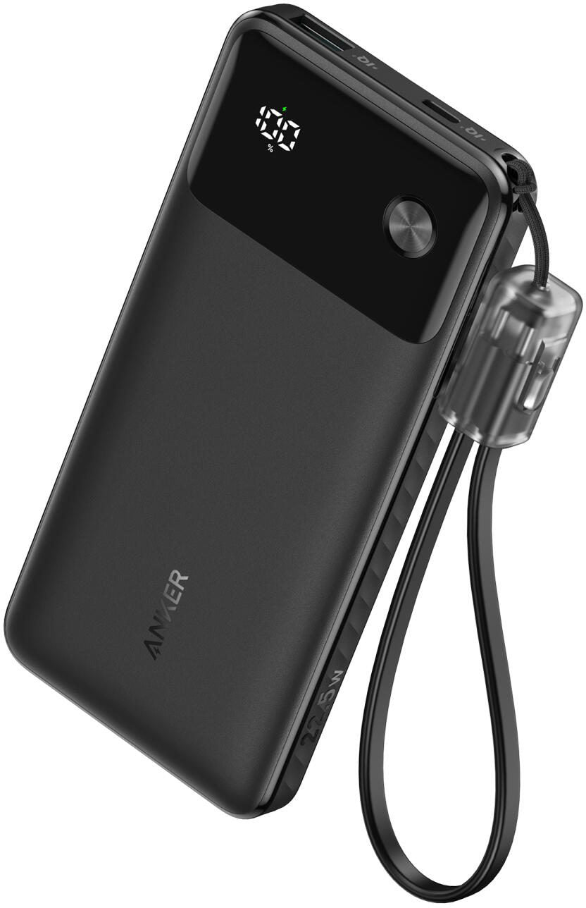 Spoljna baterija Anker, 10000mAh, 22.5W, QC + PD, 1 x USB-A - 1 x USB-C, Crna A1388G11