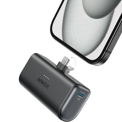Spoljna baterija Anker Nano, 5000mAh, 22.5W, PD, 2 x USB-C, Crna A1653H11