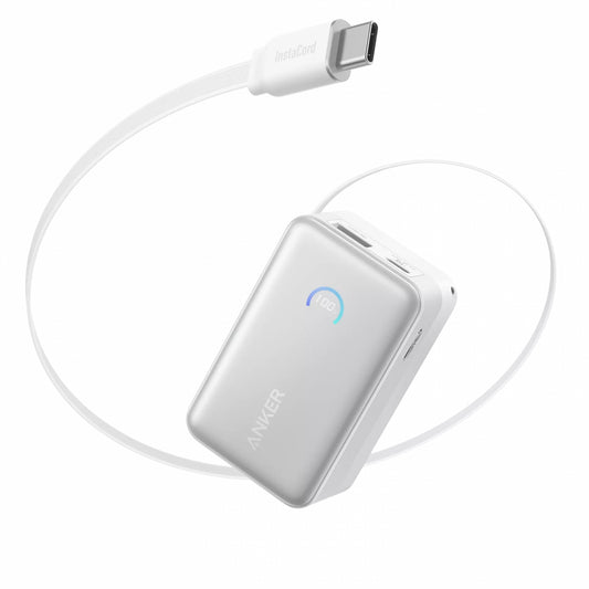 Spoljna baterija Anker Nano, 10000mAh, 45W, QC + PD, 1 x USB-A - 1 x USB-C, Bela A1638H21