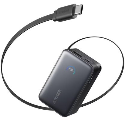 Eksterna baterija Anker Nano, 10000mAh, 45W, QC + PD, 1 x USB-A - 1 x USB-C, Crna A1638H11