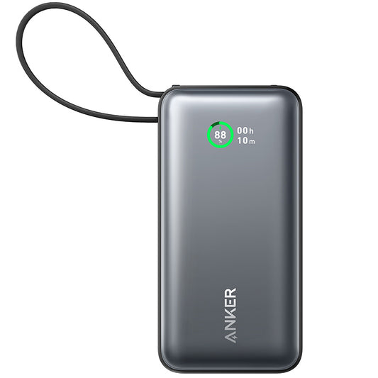 Spoljna baterija Anker Nano, 10000mAh, 30W, QC + PD, 1 x USB-A - 2 x USB-C, Crna A1259G11