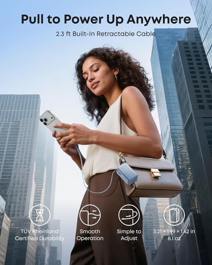 Eksterna baterija Anker Nano, 10000mAh, 45W, QC + PD, 1 x USB-A - 2 x USB-C, Plava