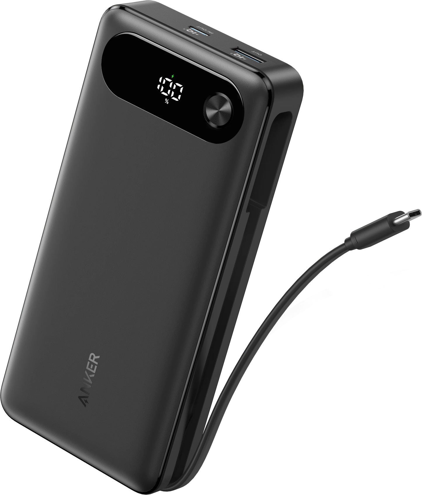 Eksterna baterija Anker PowerCore, 20000mAh, 87W, QC + PD, 1 x USB-A - 2 x USB-C, Crna, Ponovo zapečaćena A1383H11