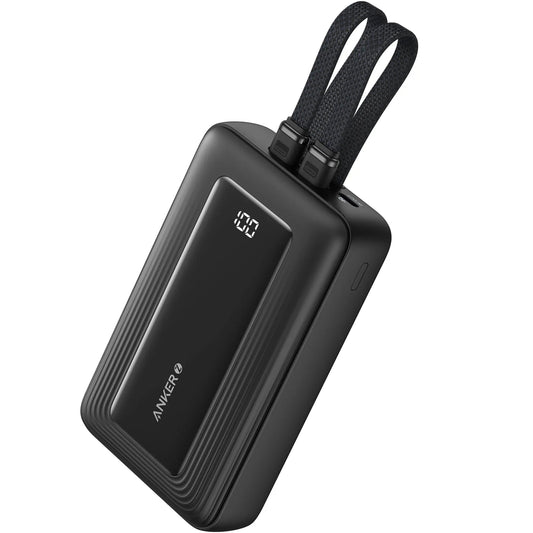 Anker PowerCore External Battery, 20000mAh, 30W, QC + PD, 1 x Lightning - 1 x USB-A - 2 x USB-C, Black A1681G11 