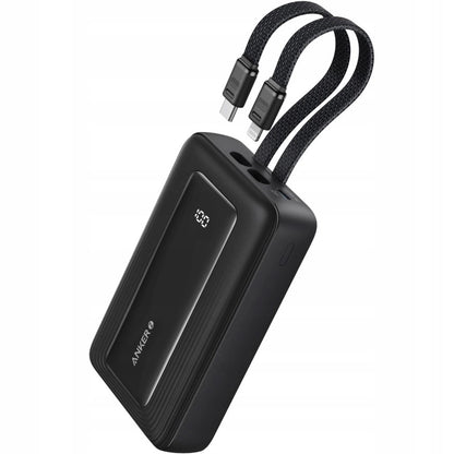 Eksterna baterija Anker PowerCore, 10000mAh, 30W, QC + PD, 1 x Lightning - 1 x USB-A - 2 x USB-C, Crna A1680G11