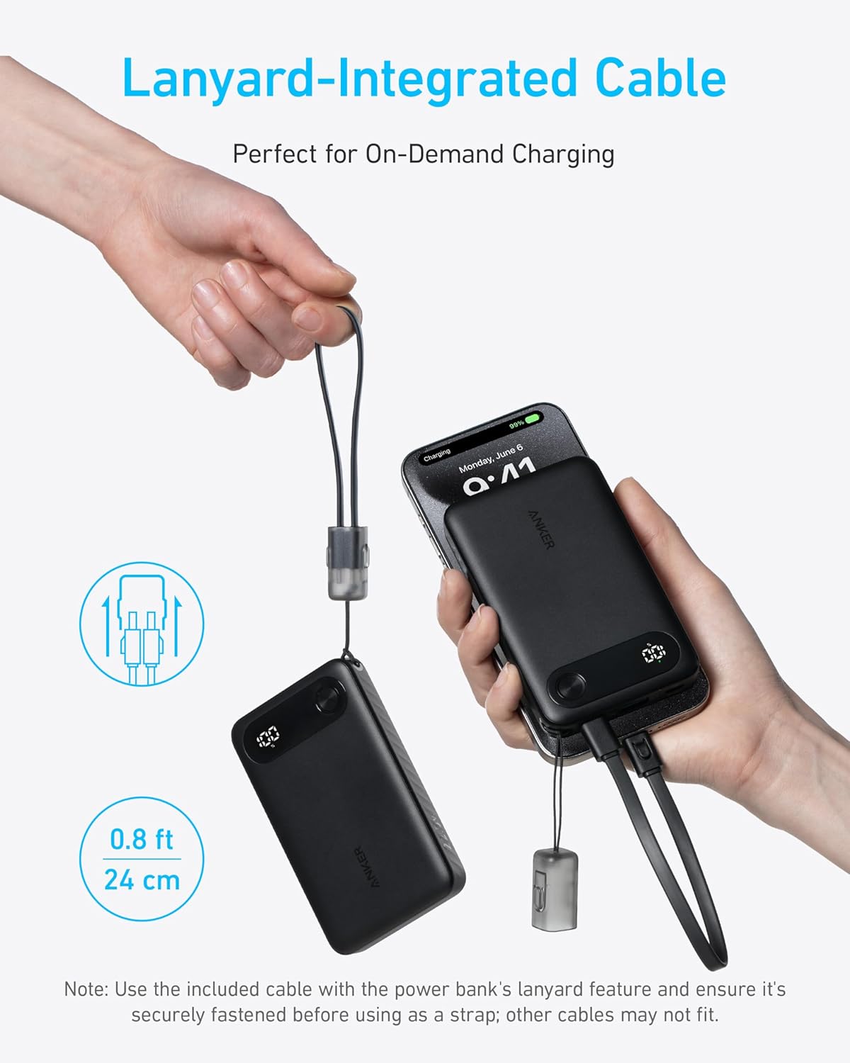 Eksterna baterija Anker PowerCore, 10000mAh, 22.5W, QC + PD, 1 x USB-A - 2 x USB-C, Crna A1257G11