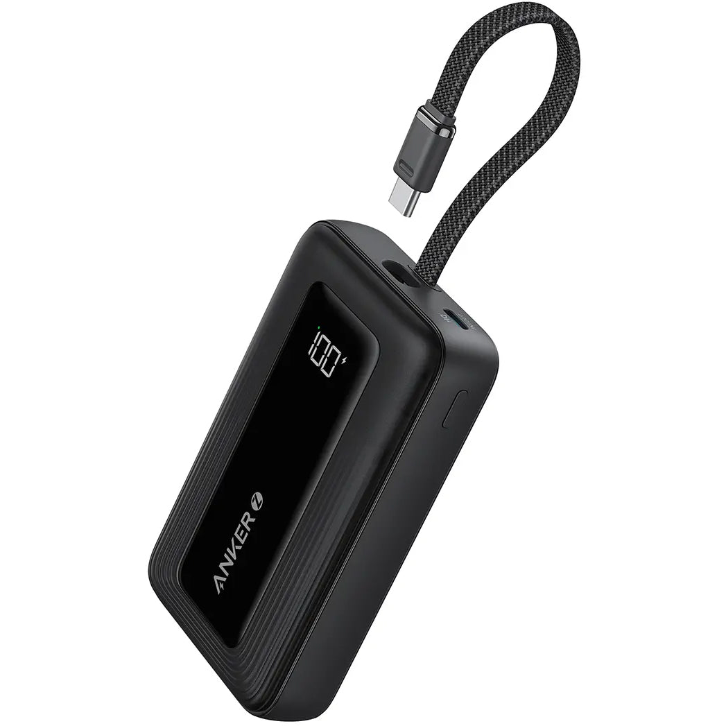 Anker Zolo External Battery, 10000mAh, 30W, QC + PD, 1 x USB-A - 2 x USB-C, Black