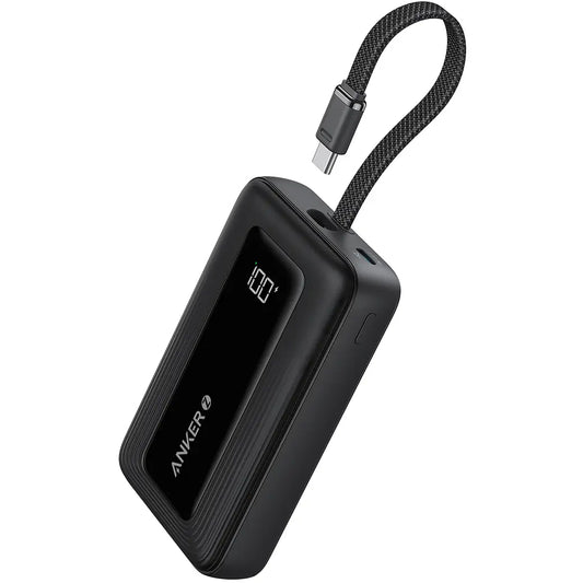 Anker Zolo External Battery, 10000mAh, 30W, QC + PD, 1 x USB-A - 2 x USB-C, Black