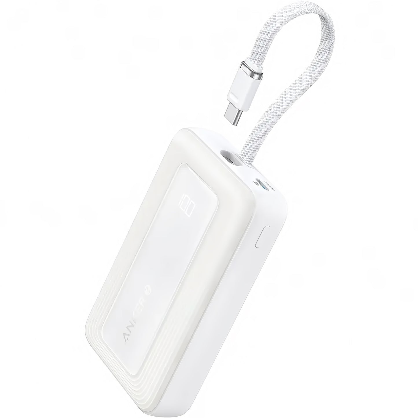 Anker Zolo External Battery, 10000mAh, 30W, QC + PD, 1 x USB-A - 2 x USB-C, White A1688H21 