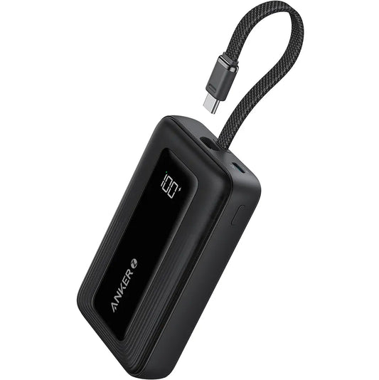 Spoljna baterija Anker Zolo, 10000mAh, 30W, QC + PD, 1 x USB-A - 2 x USB-C, Crna A1688H11
