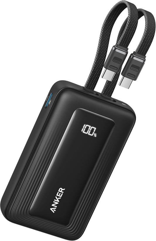 Spoljna baterija Anker Zolo, 10000mAh, 35W, QC + PD, 1 x USB-A - 2 x USB-C, Crna A1680H12