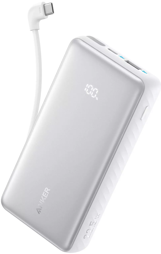 Spoljna baterija Anker Zolo, 10000mAh, 22.5W, QC + PD, 1 x USB-A - 2 x USB-C, Bela A110DH21