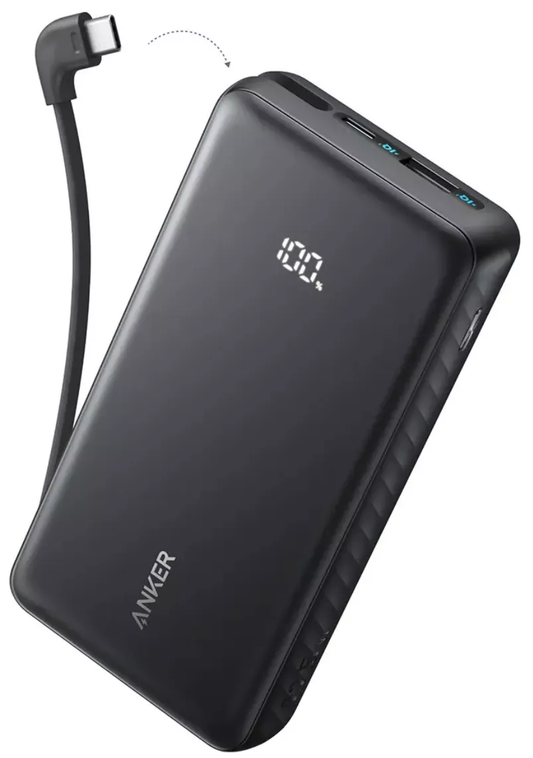 Spoljna baterija Anker Zolo, 20000mAh, 22.5W, QC + PD, 1 x USB-A - 2 x USB-C, Crna A110EH11