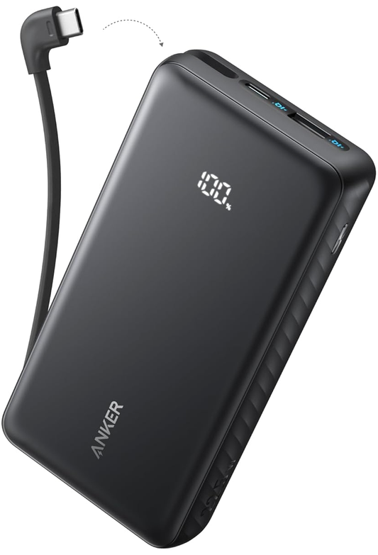 Eksterna baterija Anker Zolo, 10000mAh, 22.5W, QC + PD, 1 x USB-A - 2 x USB-C, Crna A110DH11
