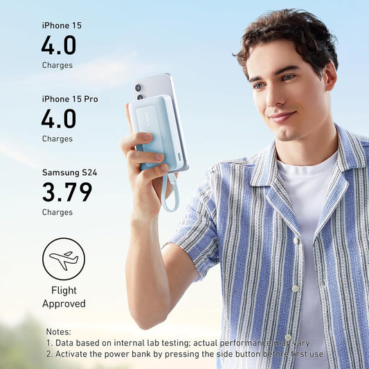 Spoljna baterija Anker Zolo, 20000mAh, 30W, QC + PD, 1 x USB-A - 2 x USB-C, Plava A1689031