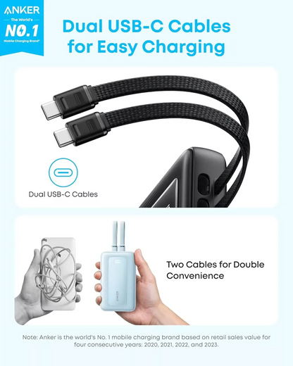 Spoljna baterija Anker Zolo, 20000mAh, 45W, QC + PD, 1 x USB-A - 3 x USB-C, Crna A1681H12