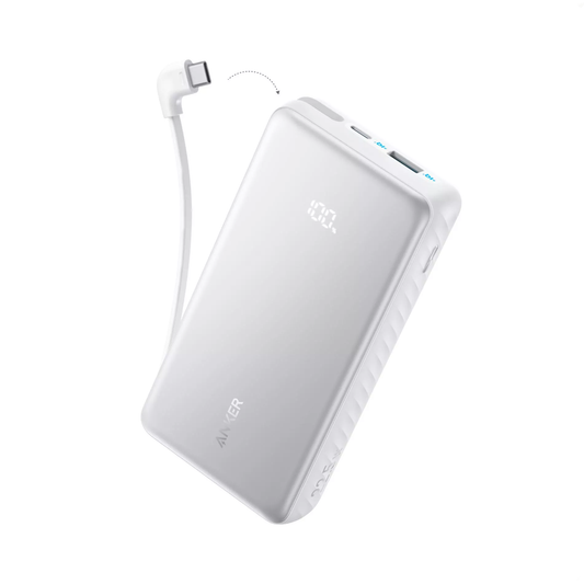 Spoljna baterija Anker Zolo, 20000mAh, 22.5W, QC + PD, 1 x USB-A - 2 x USB-C, Bela A110EH21