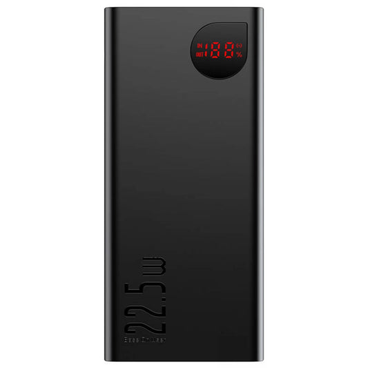 Spoljna baterija Baseus Adaman, 20000mAh, 22.5W, QC + PD, 1 x USB-C - 2 x USB-A, Crna PPAD070101