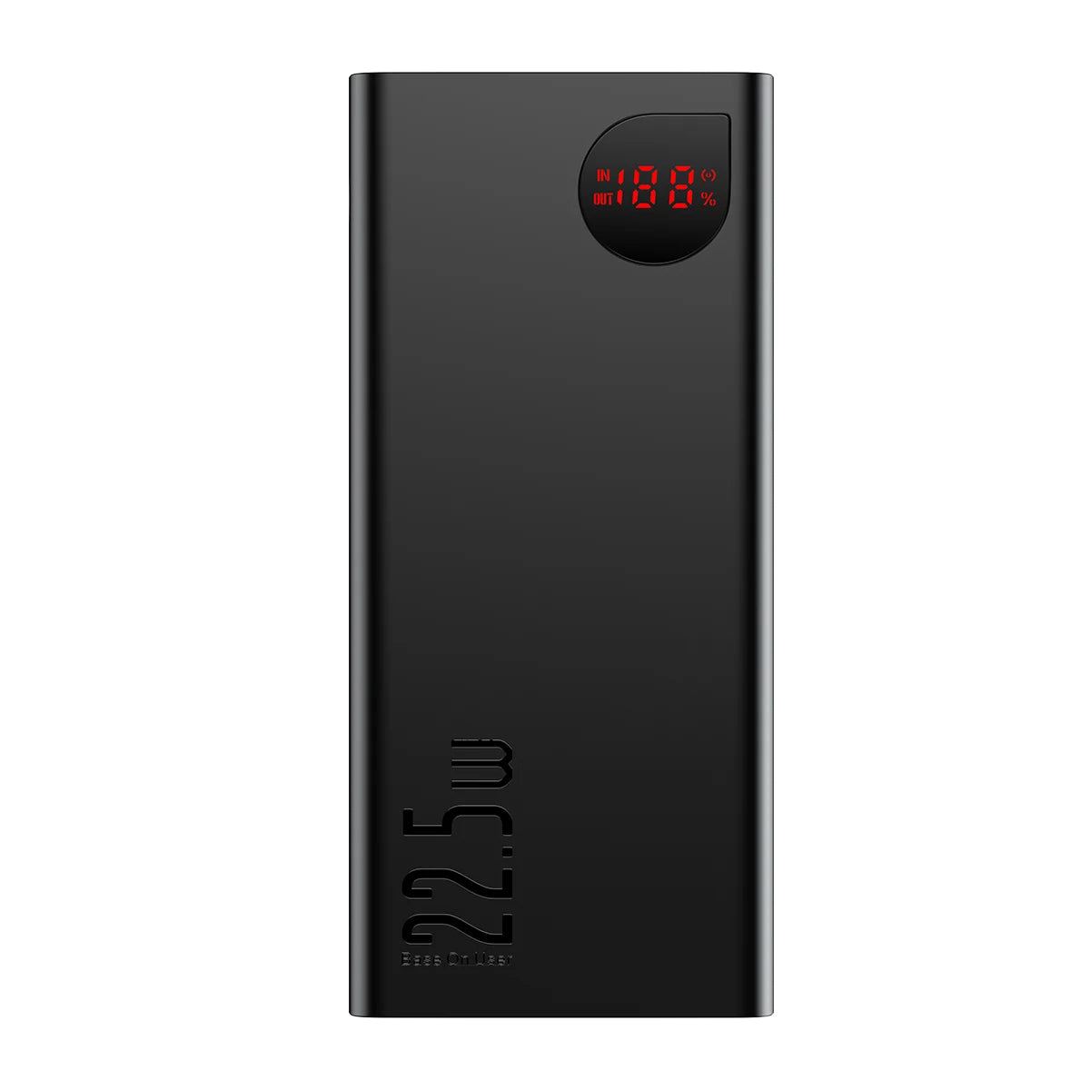 Eksterna baterija Baseus Adaman, 40000mAh, 22.5W, QC + PD, 1 x USB-C - 3 x USB-A, Crna