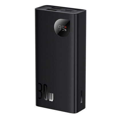 External Battery Baseus Adaman, 20000mAh, 30W, QC + PD, 1 x USB-C - 2 x USB-A, Black PPAD030001 PPAD030001 