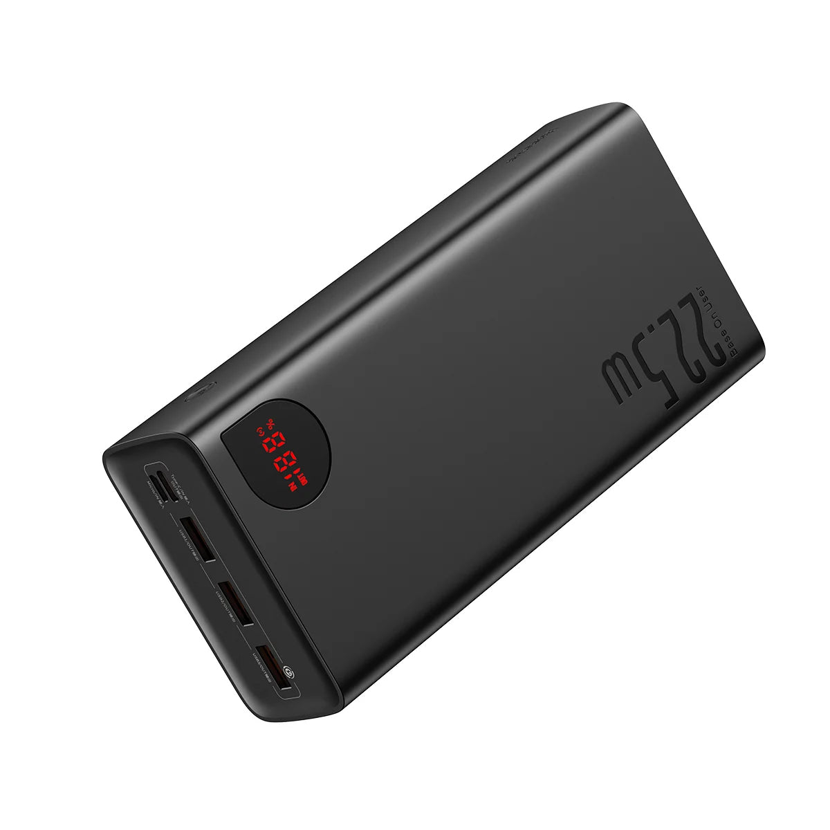 Eksterna baterija Baseus Adaman, 40000mAh, 22.5W, QC + PD, 1 x USB-C - 3 x USB-A, Crna
