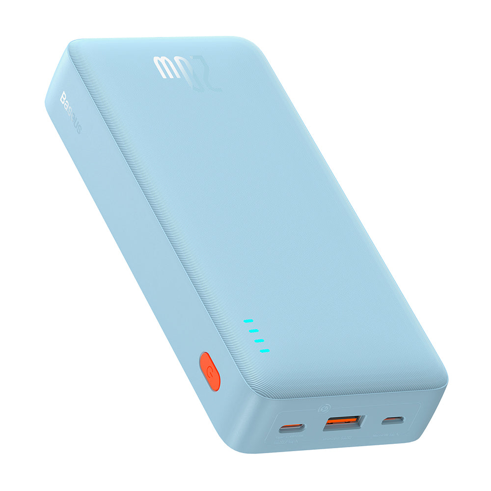 Eksterna baterija Baseus Airpow, 20000mAh, 20W, QC + PD, 1 x USB-A - 1 x USB-C, Plava P10022804313-00