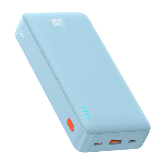 Eksterna baterija Baseus Airpow, 20000mAh, 20W, QC + PD, 1 x USB-A - 1 x USB-C, Plava P10022804313-00