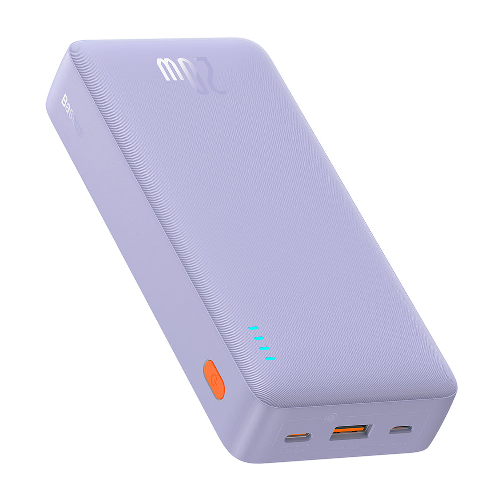 Spoljna baterija Baseus Airpow, 20000mAh, 20W, QC + PD, 1 x USB-A - 1 x USB-C, Ljubičasta P10022804513-00