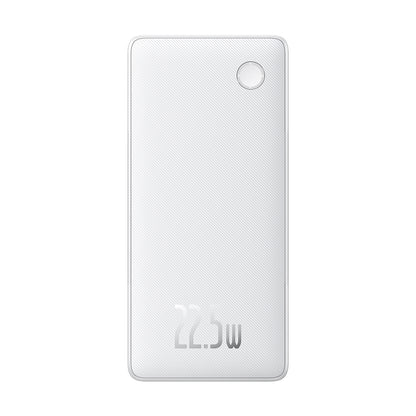 Spoljna baterija Baseus Airpow Lite, 10000mAh, 22.5W, QC + PD, 1 x Lightning - 1 x USB-A - 2 x USB-C, Bela P10067501213-00