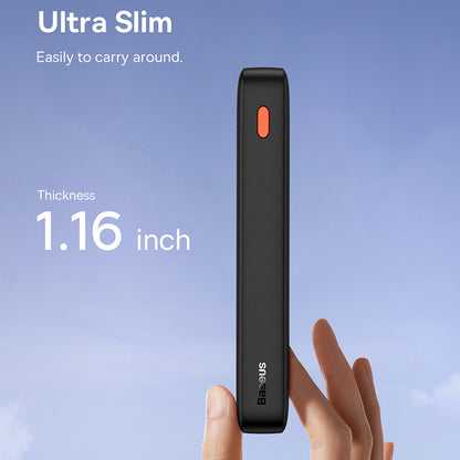 Eksterna baterija Baseus Airpow, 20000mAh, 20W, QC + PD, 1 x USB-A - 1 x USB-C, crna P10022804113-00