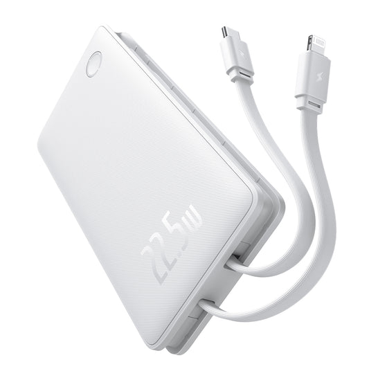 Spoljna baterija Baseus Airpow Lite, 10000mAh, 22.5W, QC + PD, 1 x Lightning - 1 x USB-A - 2 x USB-C, Bela P10067501213-00