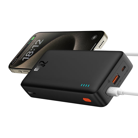 Eksterna baterija Baseus Airpow, 20000mAh, 20W, QC + PD, 1 x USB-A - 1 x USB-C, crna P10022804113-00