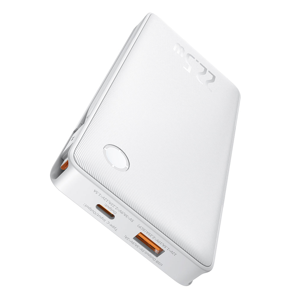 Spoljna baterija Baseus Airpow Lite, 10000mAh, 22.5W, QC + PD, 1 x Lightning - 1 x USB-A - 2 x USB-C, Bela P10067501213-00
