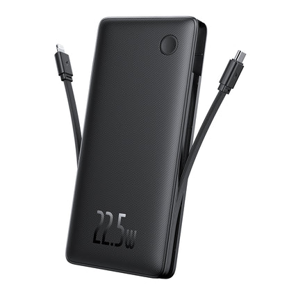 Eksterna baterija Baseus Airpow Lite, 10000mAh, 22.5W, QC + PD, 1 x Lightning - 1 x USB-A - 2 x USB-C, Crna P10067501123-00