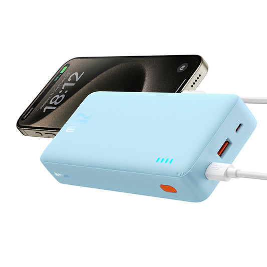Eksterna baterija Baseus Airpow, 20000mAh, 20W, QC + PD, 1 x USB-A - 1 x USB-C, Plava P10022804313-00