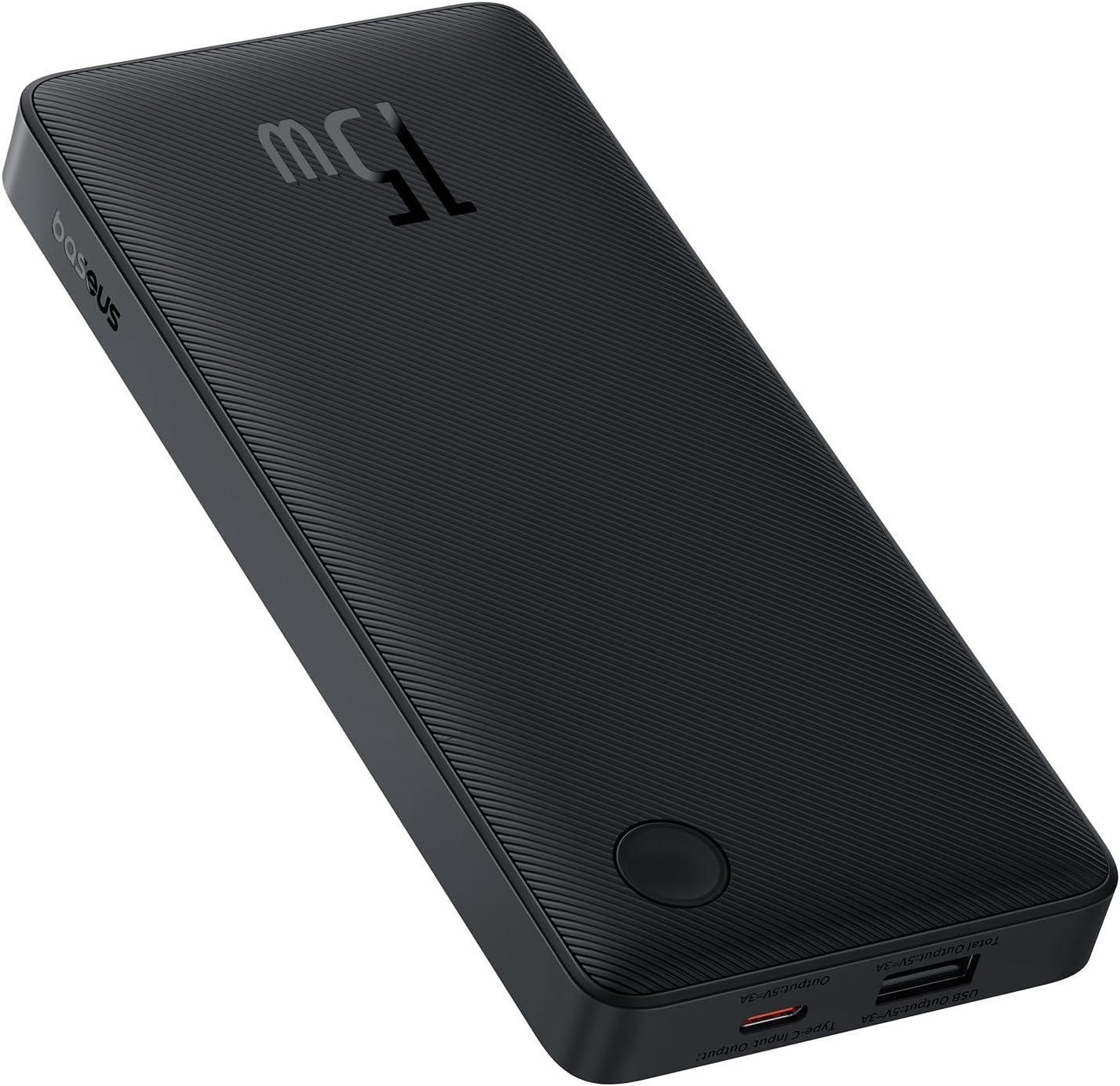 Eksterna baterija Baseus Airpow Lite, 10000mAh, 15W, 1 x USB-A - 1 x USB-C, Crna P10067500123-00