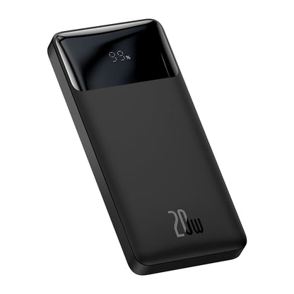 Eksterna baterija Baseus Bipow, 10000mAh, 20W, QC + PD, 1 x USB-C - 2 x USB-A, Crna PPBD050301