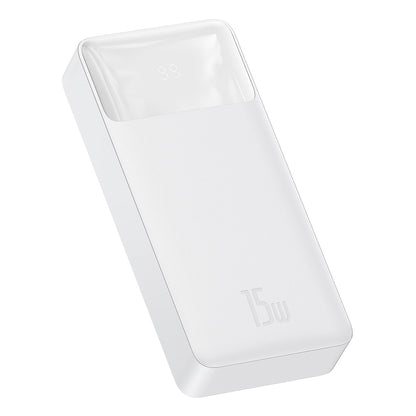 Spoljna baterija Baseus Bipow, 20000mAh, 15W, 1 x USB-C - 2 x USB-A, Bela PPBD050102