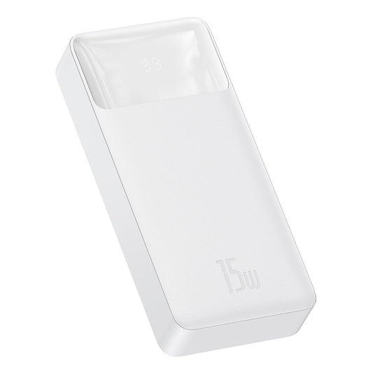 Spoljna baterija Baseus Bipow, 20000mAh, 15W, 1 x USB-C - 2 x USB-A, Bela PPBD050102