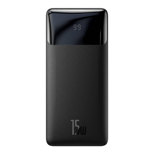 Baseus Bipow External Battery, 30000mAh, 15W, 1 x USB-C - 2 x USB-A, Black PPBD05050201 