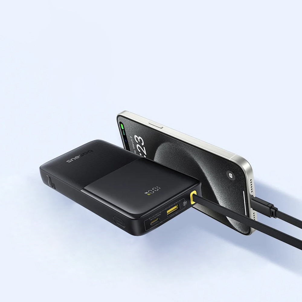 Spoljna baterija Baseus Bipow 2, 20000mAh, 20W, QC + PD, 1 x USB-A - 2 x USB-C, Crna P10077101113-01