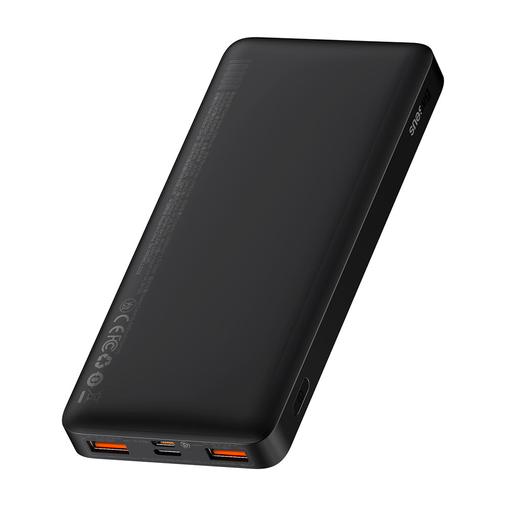 Eksterna baterija Baseus Bipow, 10000mAh, 20W, QC + PD, 1 x USB-C - 2 x USB-A, Crna PPBD050301