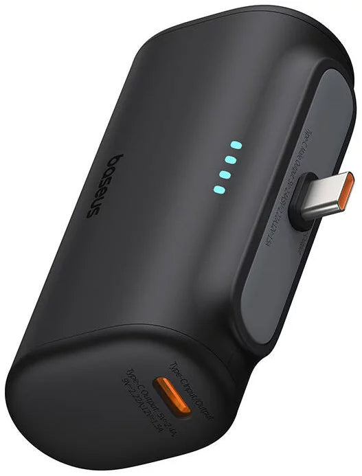 Baterija Eksterna Baseus Compact, 5000mAh, 20W, PD, 2 x USB-C, Crna P10068306113-00