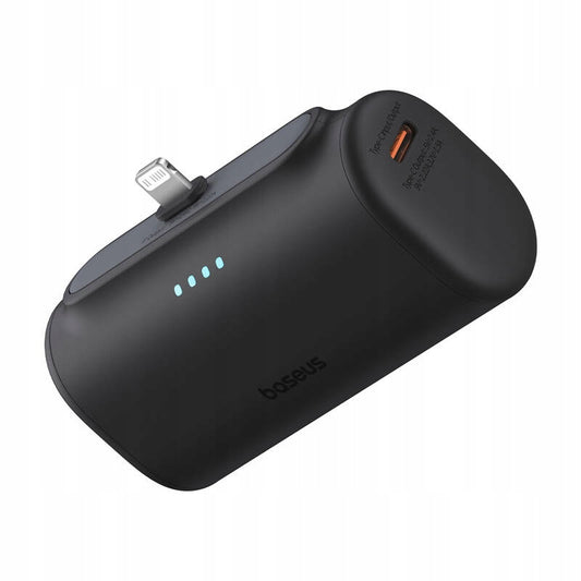 Spoljna baterija Baseus Compact, 5000mAh, 20W, PD, 1 x Lightning - 1 x USB-C, Crna P10068307113-00